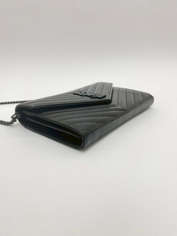 【95成新】YSL WOC 魚子醬鍊包 22.5CM 