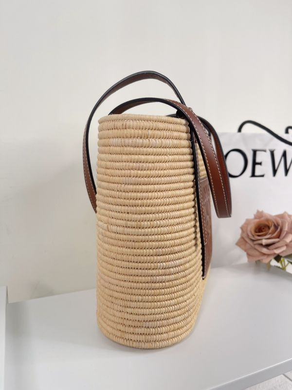 【分期0利率】LOEWE 手提肩背草編包【9成新】 