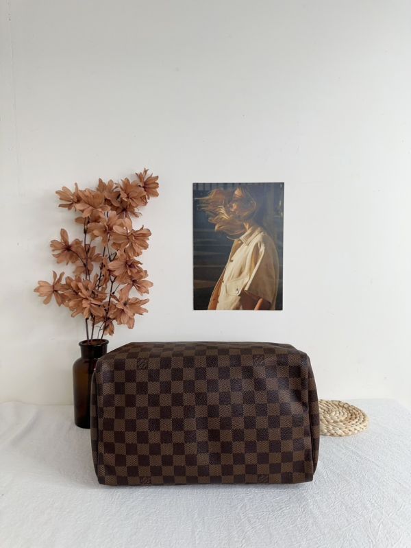 【12期0利率】LV SPEEDY 30  棋盤格無背帶款【9成新】 