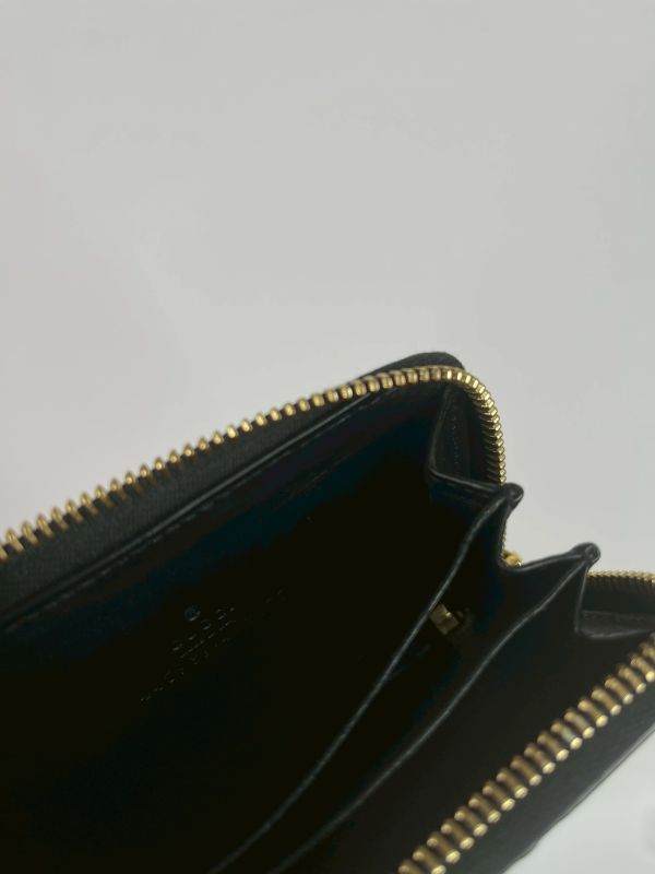 【95成新】GUCCI GG壓紋拉鍊零錢卡包 