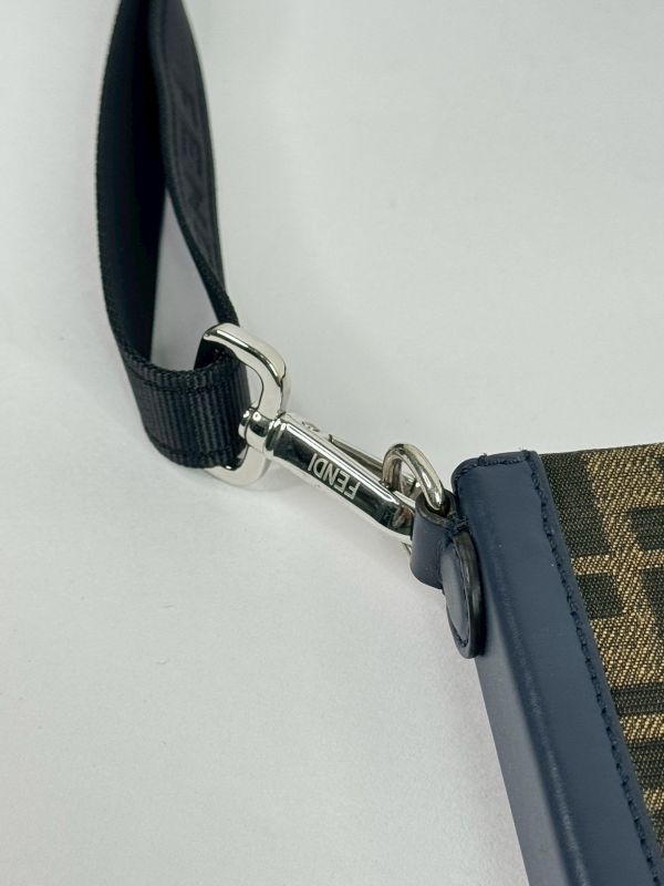 【9成新】FENDI Mini Soft Trunk 老花斜背包 