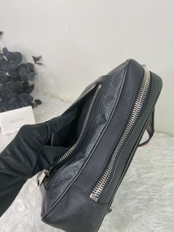 【分期0利率】GUCCI GG Supreme 腰包 【85成新】 