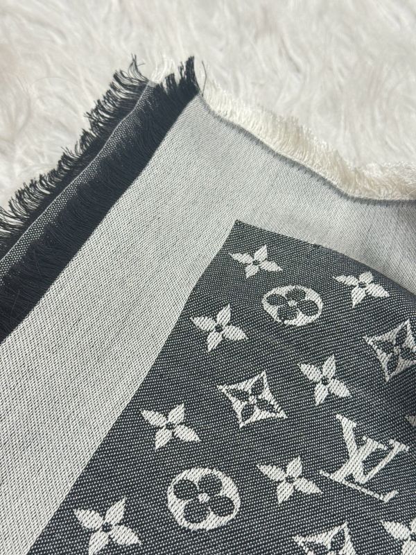 【分期0利率】LV Monogram Denim 披肩 【未使用閒置品】 