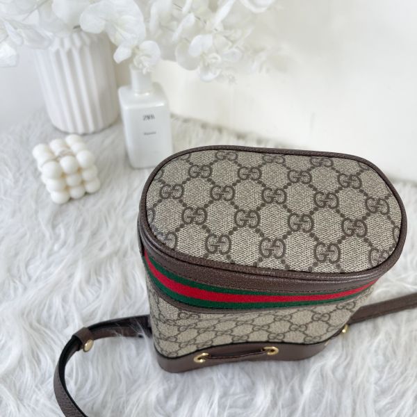 【12期0利率】GUCCI OPHIDIA  GG  迷你水桶袋 【95成新】 