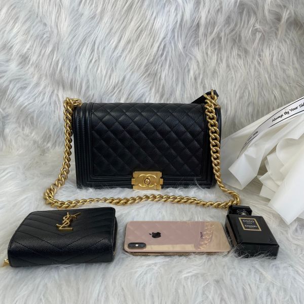 【12期0利率】CHANEL BOY 25口蓋包 【95成新】 
