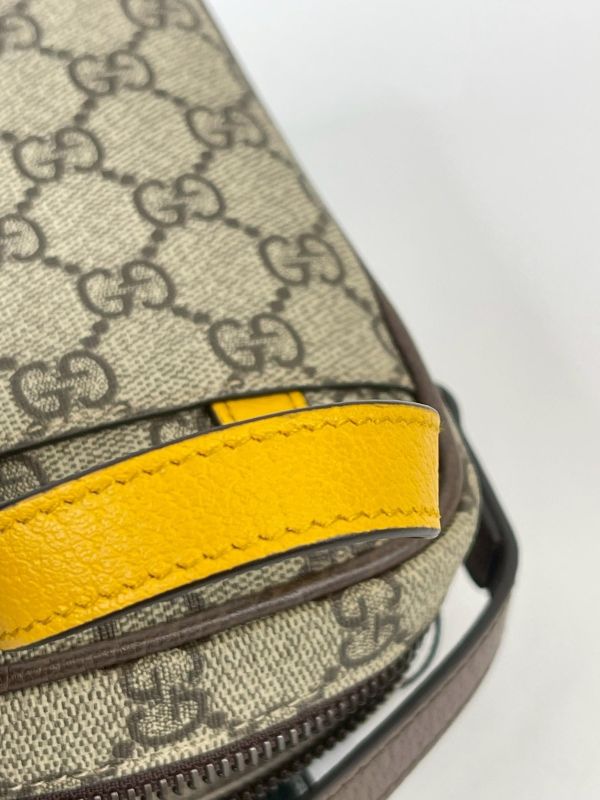 【未使用閒置品】GUCCI 虎頭雙層拉鍊記者包 