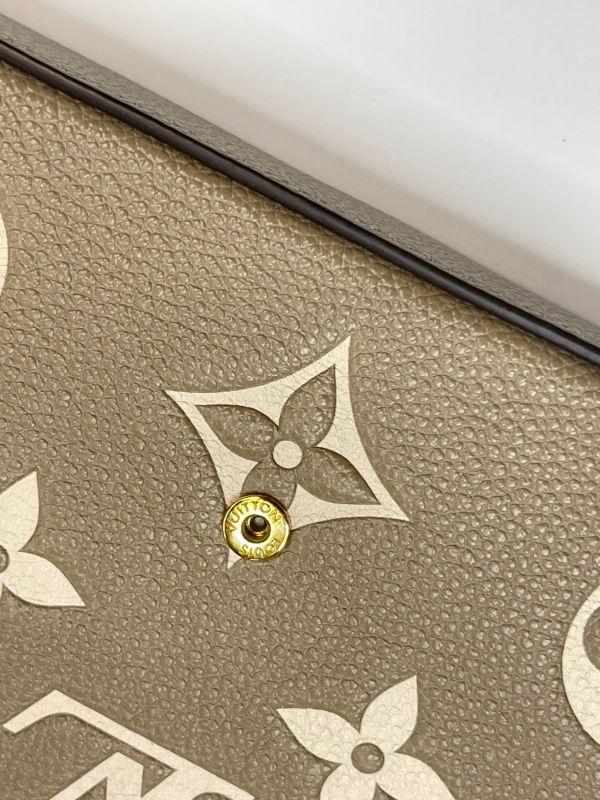 【分期0利率】LV Félicie Pochette斑鳩灰 【95成新】 
