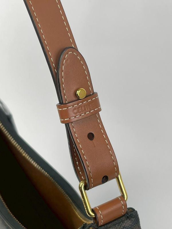 【9成新】CELINE AVA 標誌印花牛皮革手袋 