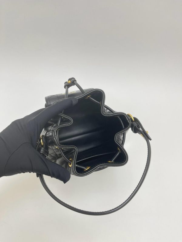 【95成新】DIOR CARO 騰格紋水桶包 