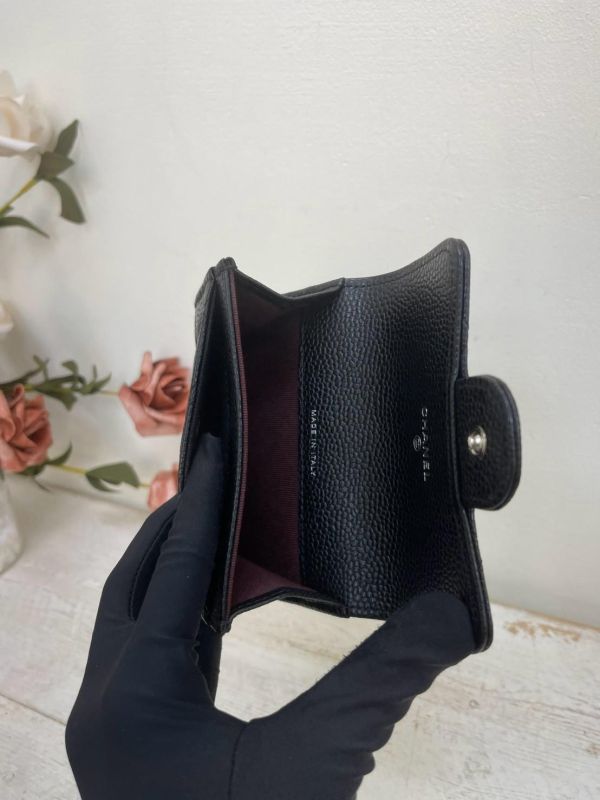 【未使用閒置品】CHANEL COCO 牛皮零錢卡包 