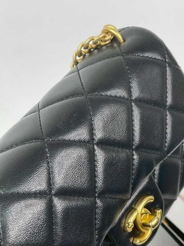 【99成新】CHANEL 愛心金球方胖 