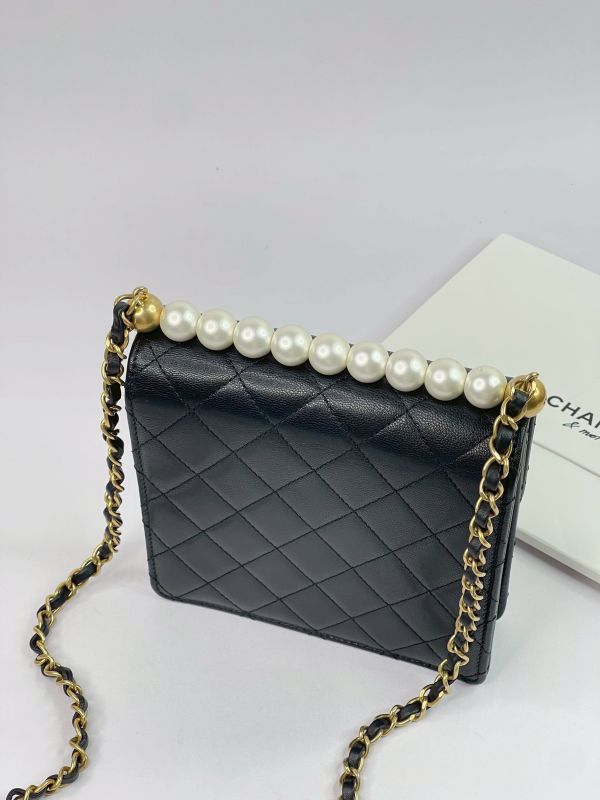 【95成新】CHANEL 19SS 珍珠方形口蓋包 