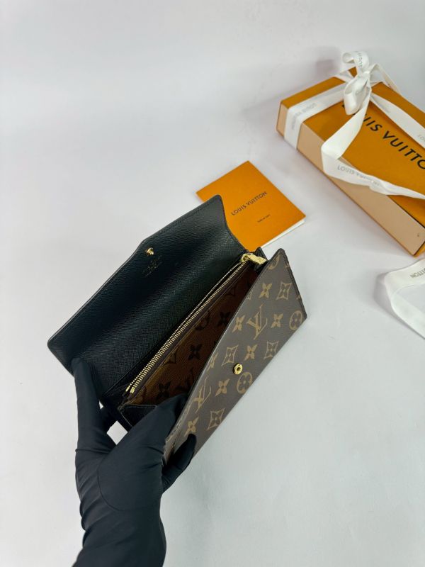 【分期0利率】LV SARAH 拚色長夾【9成新】 