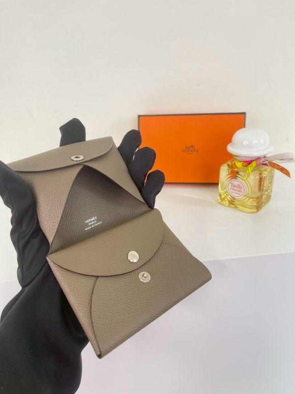 【分期0利率】HERMES Calvi Duo雙層卡片套【95成新】 