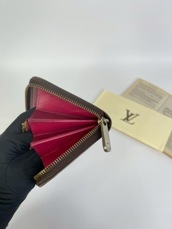 【85成新】LV ZIPPY Monmgram拉鏈長夾 紫紅色 