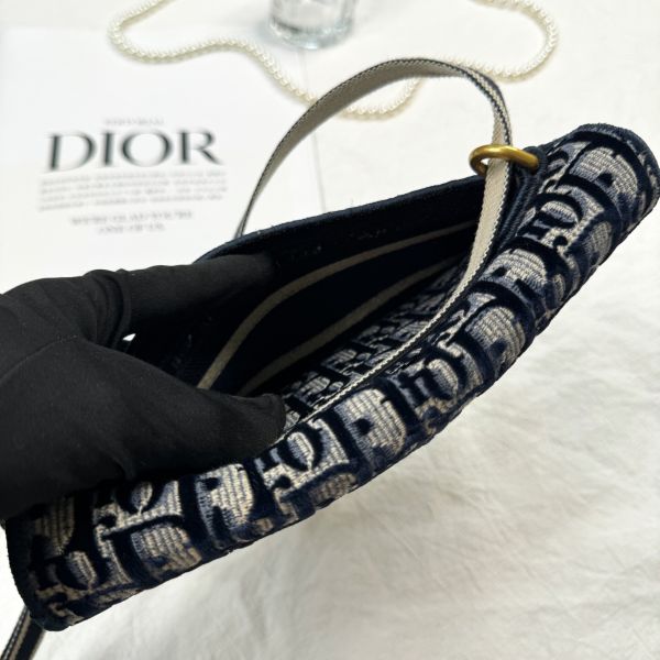 【12期0利率】DIOR SADDLE 絨布老花馬鞍包【95成新】【現金價28500】 