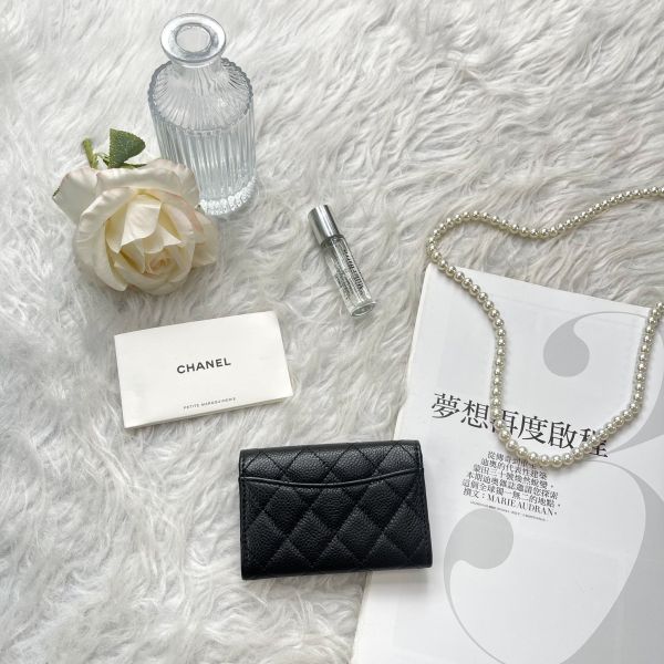 【12期0利率】CHANEL COCO 牛皮零錢卡包【99成新】 