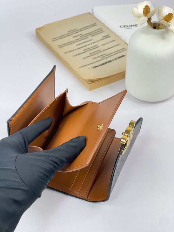 【分期0利率】CELINE凱旋門三摺短夾【95成新】 