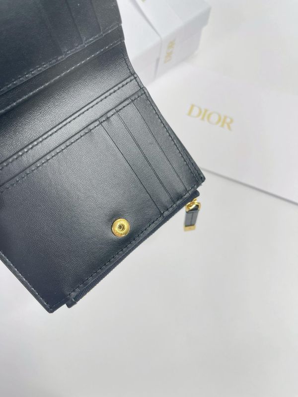 【未使用閒置品】Dior 老花零錢短夾 