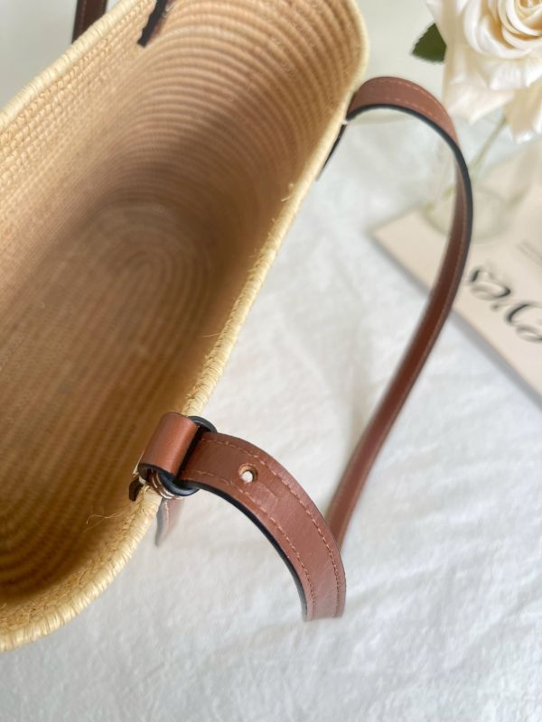【分期0利率】LOEWE 手提肩背草編包【9成新】 