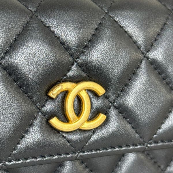 【12期0利率】CHANEL 23S MINI WOC黑金【99成新】 