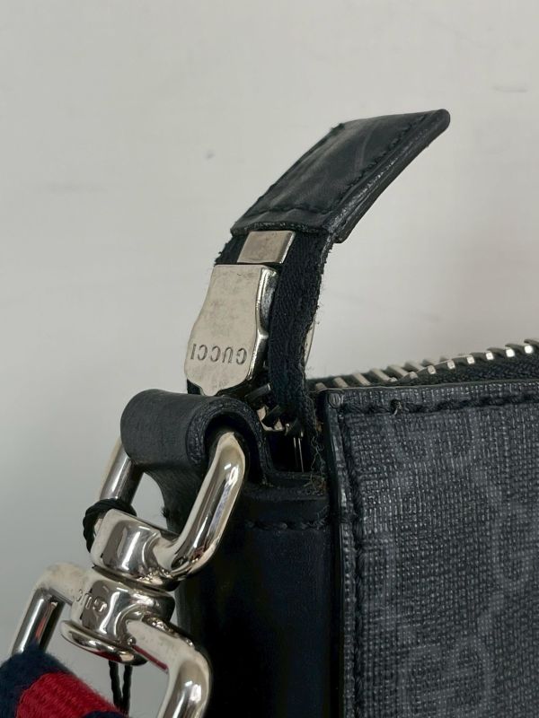 【9成新】GUCCI GG SUPREME 斜背包 