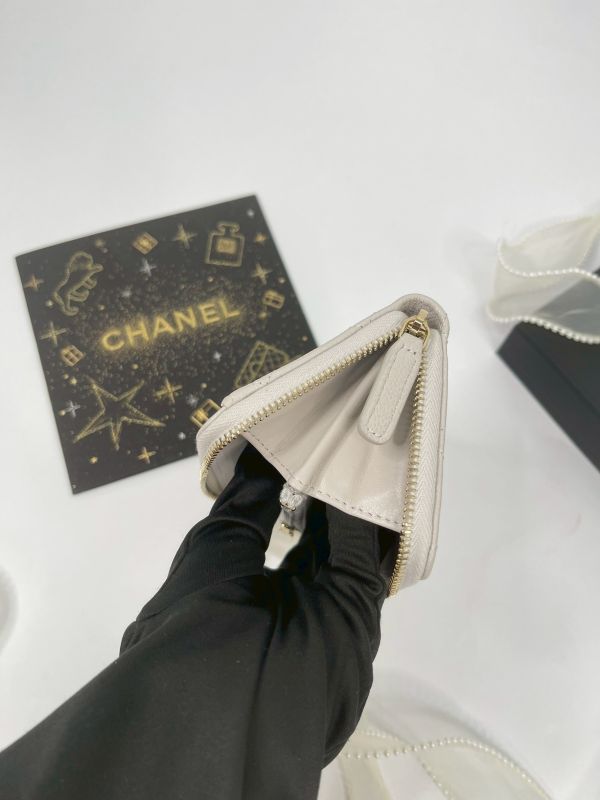 【分期0利率】CHANEL 新款拉鍊零錢包【未使用閒置品】 