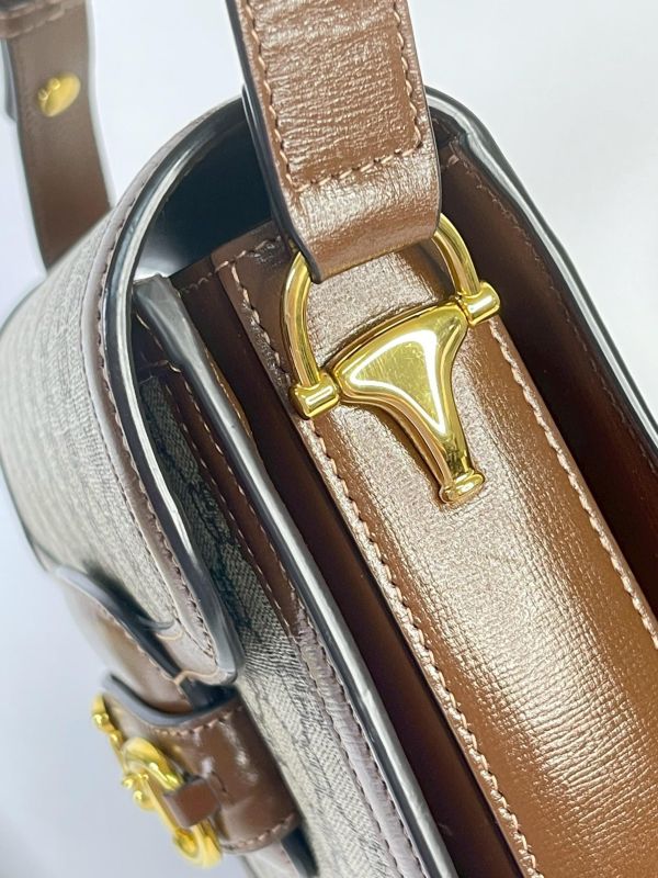 【95成新】GUCCI Horsebit 1955 中號肩揹袋 