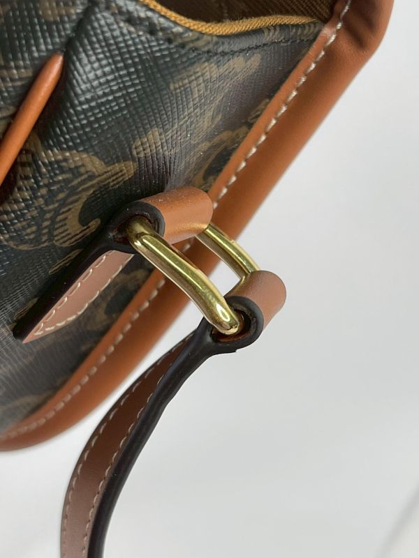 【95成新】CELINE Triomphe帆布中型Folco手袋 