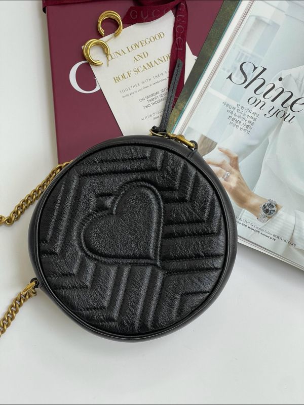 【95成新】GUCCI MARMONT 圓餅包 