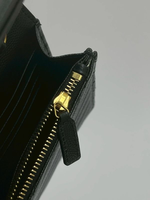 【9成新】YSL WOC 魚子醬鍊包黑金 19.5CM 