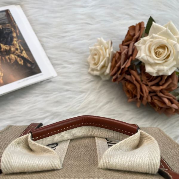 【9.5成新】【12期0利率】CHLOE mini woody tote bag 白 / 棕 