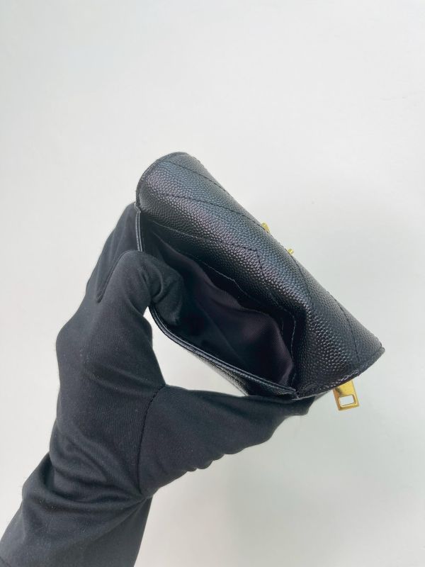 【99成新】YSL 魚子醬三折短夾 