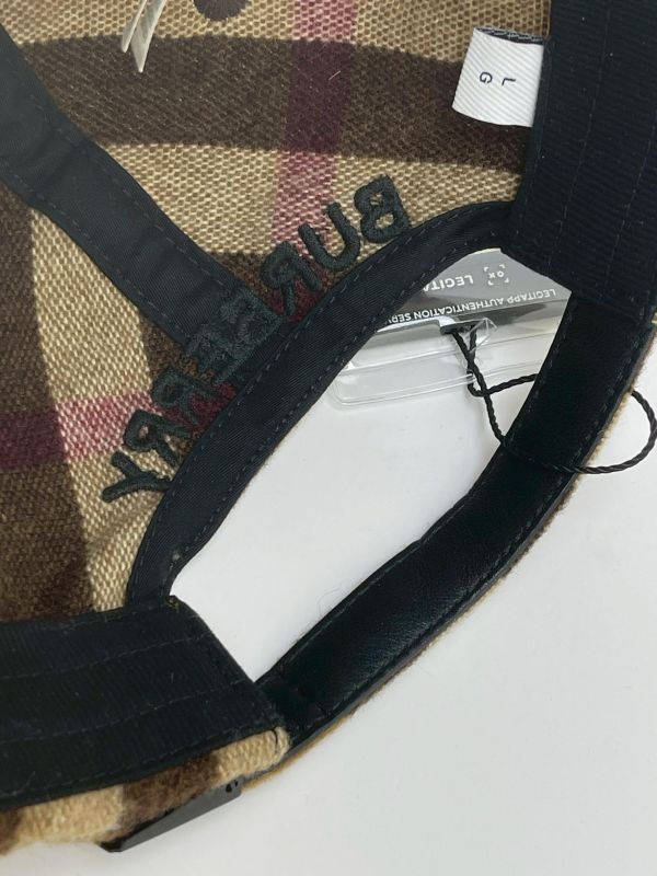 【95成新】BURBERRY 格紋羊毛棒球帽 
