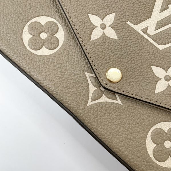 【12期0利率】LV Félicie Pochette斑鳩灰 【99成新】 