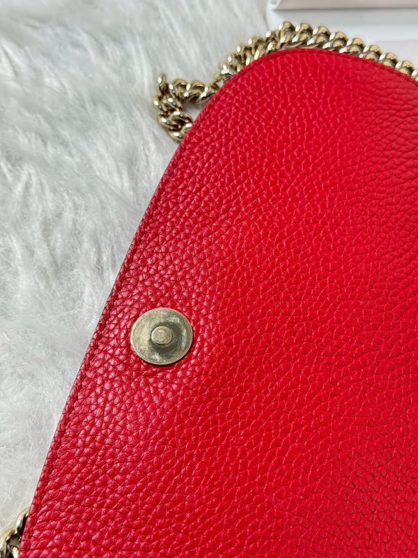 【分期0利率】GUCCI SOHO 流蘇翻蓋鍊包【95成新】 