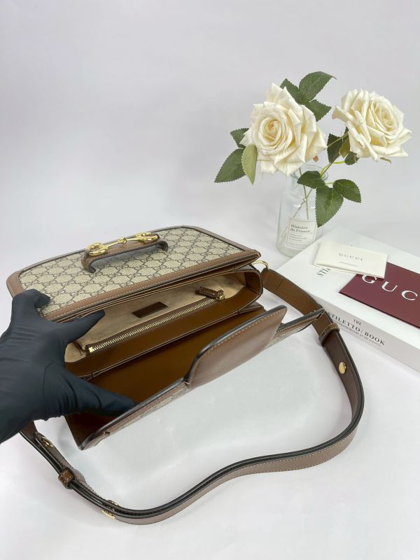 【分期0利率】GUCCI Horsebit 1955 中號肩揹袋【99成新】 