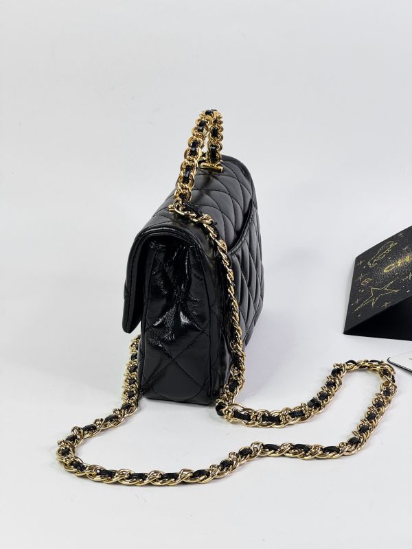 【分期0利率】CHANEL 23s 金屬HANDLE翻蓋鍊包 【99成新】