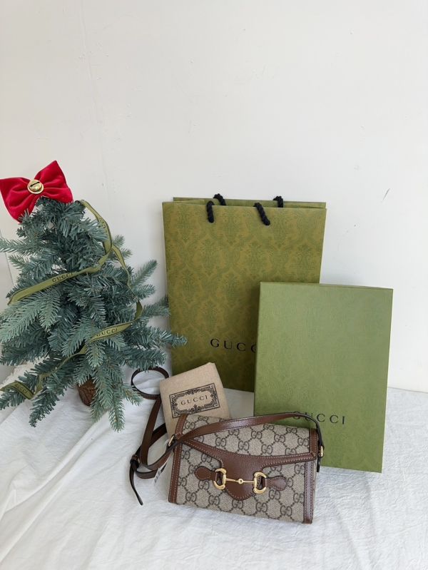 【12期0利率】Gucci 馬銜扣 1955 迷你包【95成新】 