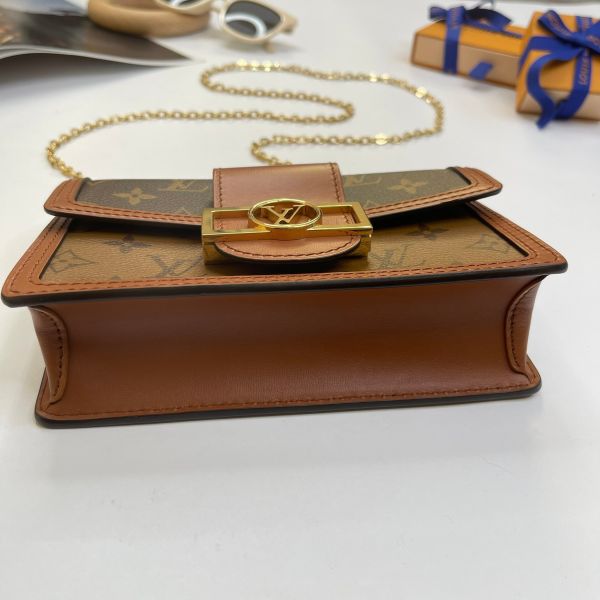 【12期0利率】LV Dauphine 鏈帶錢包【23年8月台灣購證】【95成新】 