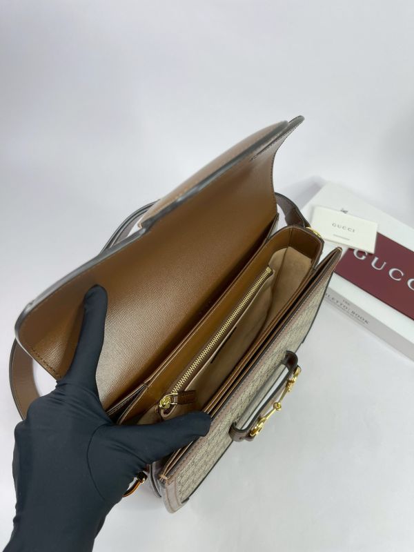 【分期0利率】GUCCI Horsebit 1955 中號肩揹袋【99成新】 