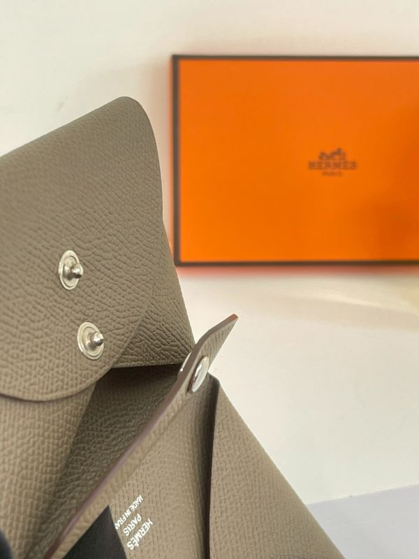 【分期0利率】HERMES Calvi Duo雙層卡片套【95成新】 