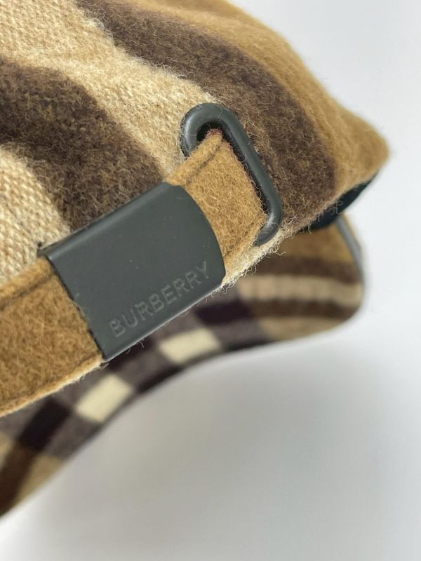 【95成新】BURBERRY 格紋羊毛棒球帽 