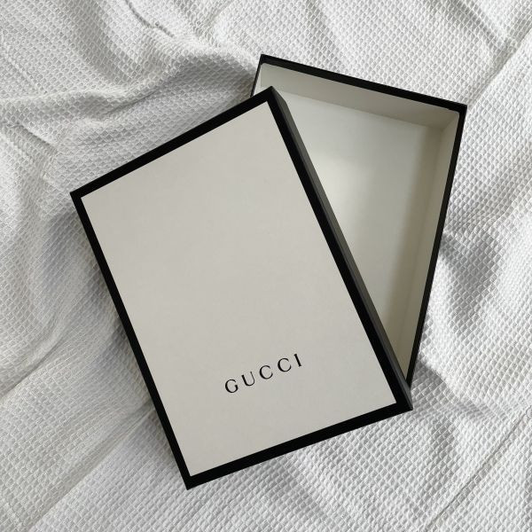 【12期0利率】【全新品】GUCCI  拚色互扣雙G羊毛混紡圍巾 