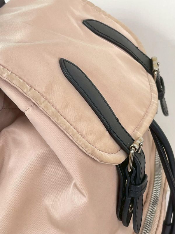 【9成新】BURBERRY THE RUCKSACK 黑LOGO 中號後背包 