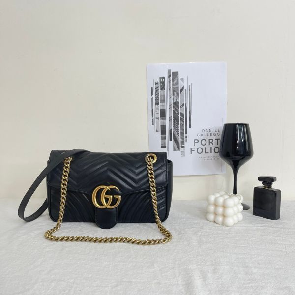 【12期0利率】GUCCI Marmont 小號肩背包【85成新】 