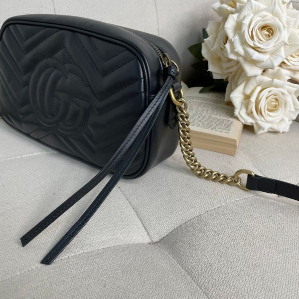 【9成新】【12期0利率】GUCCI GG Marmont 相機包 24公分 gucci 女包