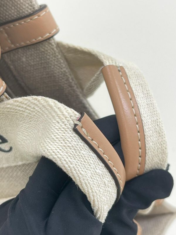 【9成新】CHLOE WOODY TOTE 迷你 米色 