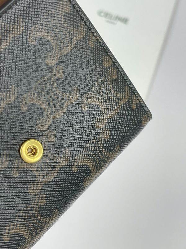 【分期0利率】CELINE凱旋門三摺短夾【95成新】 