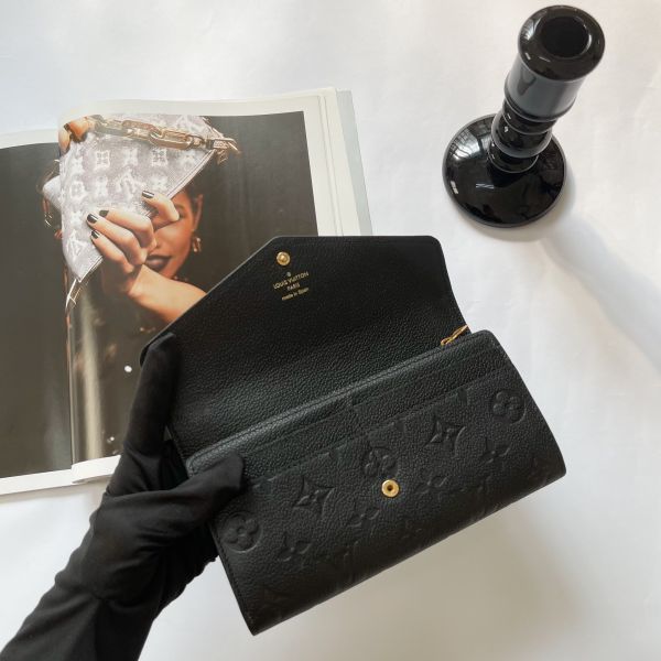 【12期0利率】LV Sarah 老花信封長夾【95成新】 